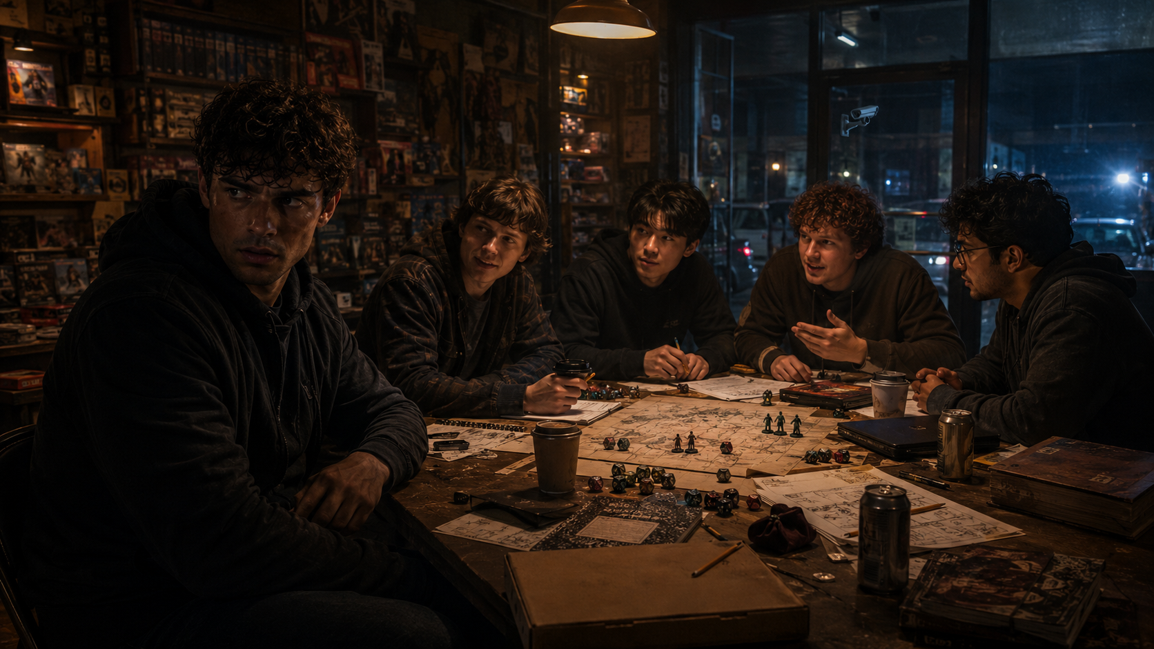 The Game Shop — When the digital world becomes a trap, the safest place is an old game table.